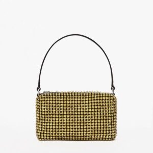 ALEXANDER WANG HEIRESS RHINESTONE POUCH GOLDEN