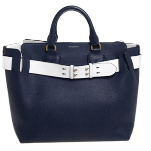 BURBERRY NAVY BLUE 2018 MARAIS BELT BAG WHITE REPLICA