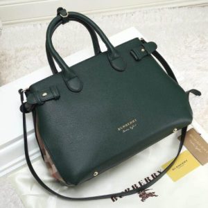 BURBERRY THE BANNER BAG BLACK GREEN REPLICA