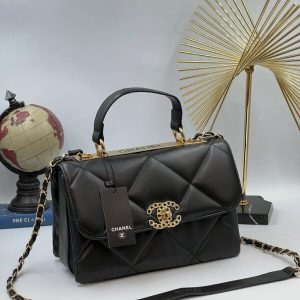 CHANEL BLACK SMALL TRENDY CC FLAP BAG REPLICA