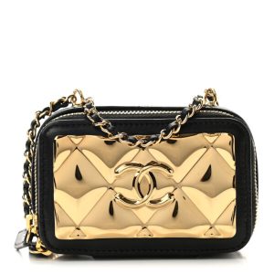 CHANEL GOLDEN PLATE CLUTCH WITH CHAIN REPLICA