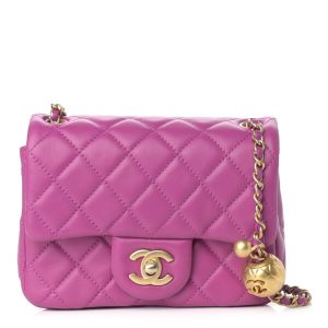 CHANEL MINI CC PEARL CRUSH FLAP VIOLET REPLICA