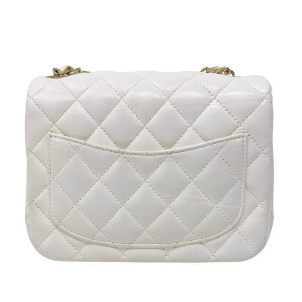 CHANEL MINI SQUARE CLASSIC FLAP WHITE REPLICA