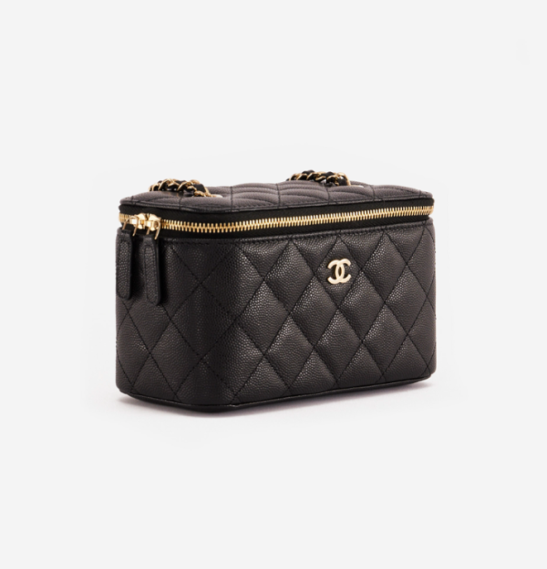 CHANEL VANITY SMALL CAVIAR BLACK REPLICA