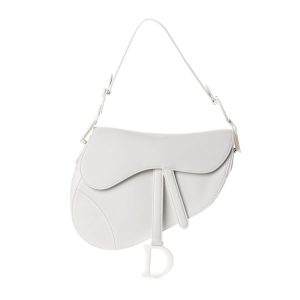 CHRISTIAN DIOR ULTRA MATTE SADDLE BAG WHITE REPLICA