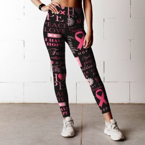 CANCER AWARENESS HIGH WAIST LEGGINGS REPLICA