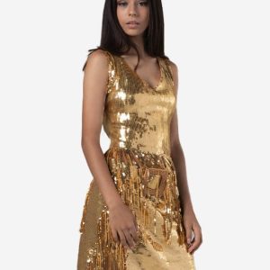 GOLD NIGHT PARTY DRESS REPLICA