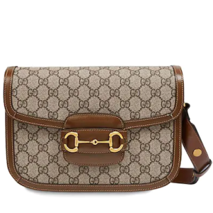 GUCCI 1955 HORSEBIT SUPREME SHOULDER BAG IN BROWN REPLICA