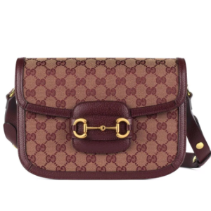 GUCCI 1955 HORSEBIT SUPREME SHOULDER BAG IN BURGUNDY REPLICA