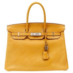 HERMES BIRKIN 35 YELLOW TOGO GOLD HARDWARE REPLICA