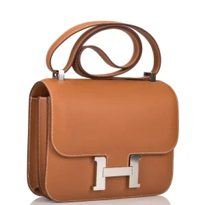 HERMÈS GOLD CONSTANCE 24 CM REPLICA