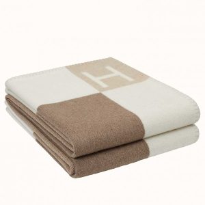 Hermes Ecru Naturel Avalon Vibration Throw Blanket Replica