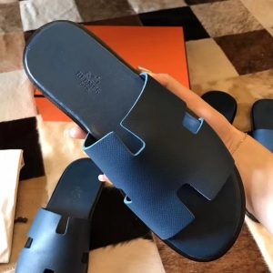 Hermes Izmir Sandals In Colvert Epsom Leather Replica