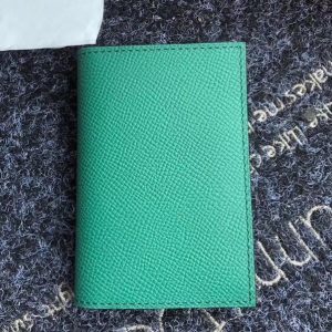 Hermes MC² Euclide Card Holder In Green Epsom Leather Replica