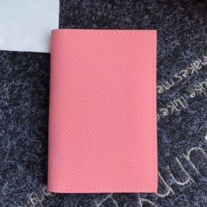 Hermes MC² Euclide Card Holder In Pink Epsom Leather Replica