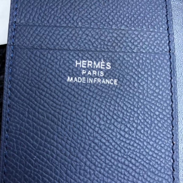Hermes MC² Euclide Card Holder In Sapphire Epsom Leather Replica
