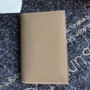 Hermes MC² Euclide Card Holder In Taupe Epsom Leather Replica