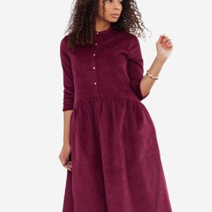 MEENA DRESS MAROON REPLICA