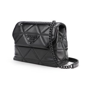 PRADA SMALL SPECTRUM SHOULDER BAG BLACK REPLICA