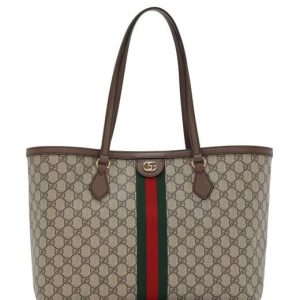 GUCCI NATURAL OPHIDIA GG MEDIUM TOTE REPLICA