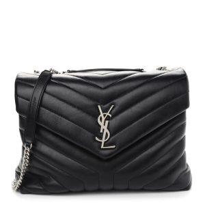 SAINT LAURENT MATELASSE CHEVRON BAG BLACK REPLICA