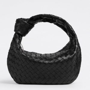 Bottega Veneta BV Jodie Teen Bag In Black Intrecciato Leather Replica