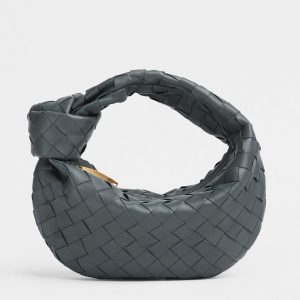 Bottega Veneta Mini BV Jodie Bag In Thunder Woven Leather Replica