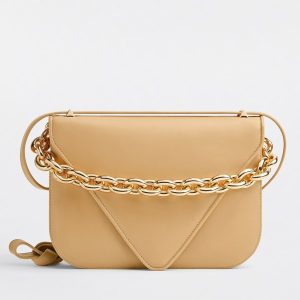 Bottega Veneta Mount Medium Envelope Bag In Almond Calfskin Replica