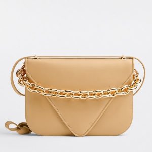 Bottega Veneta Mount Small Bag In Almond Calfskin Replica