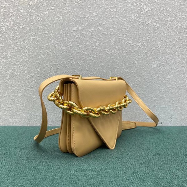 Bottega Veneta Mount Small Bag In Almond Calfskin Replica