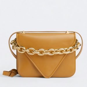 Bottega Veneta Mount Small Bag In Yellow Calfskin Replica