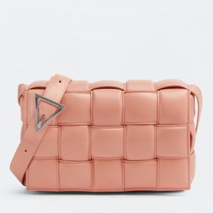 Bottega Veneta Padded Cassette Bag In Peachy Calfskin Replica