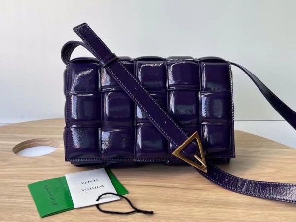 Bottega Veneta Padded Cassette Bag In Raisin Deerskin Replica