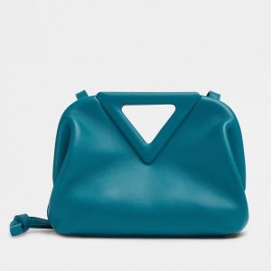 Bottega Veneta Small Point Top Handle Bag In Mallard Nappa Leather Replica