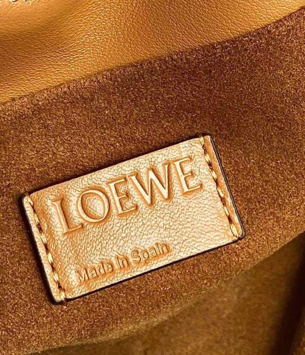 Loewe Flamenco Clutch In Brown Nappa Leather Replica
