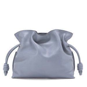 Loewe Flamenco Mini Clutch In Atlantic Blue Nappa Leather Replica