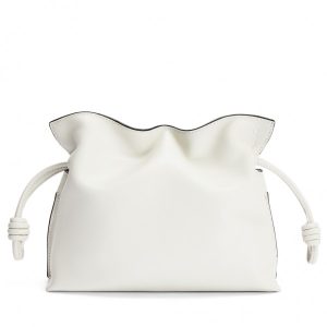 Loewe Flamenco Mini Clutch In White Nappa Leather Replica