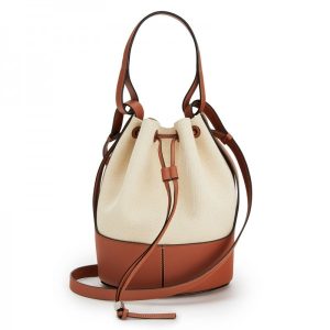 Loewe Medium Balloon Bucket Bag In Canvas Replica