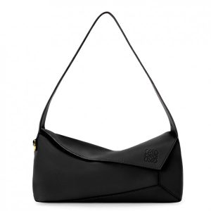 Loewe Puzzle Hobo Bag In Black Nappa Calfskin Replica