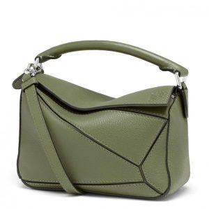 Loewe Puzzle Mini Bag In Avocado Green Calfskin Replica