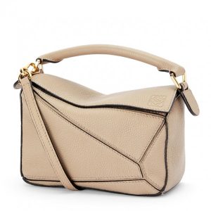 Loewe Puzzle Mini Bag In Sandy Grained Calfskin Replica