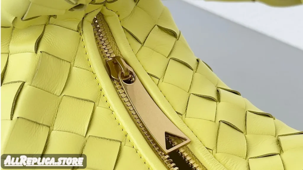 Bottega Veneta Jodie Bag In Yellow Intrecciato Lambskin