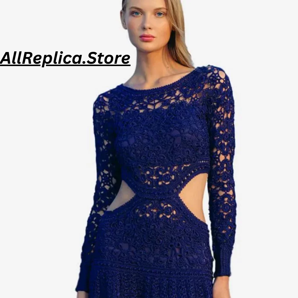 ALNICH NIGHT DRESS NAVY