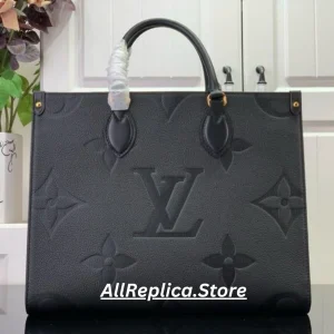 LOUIS VUITTON BLACK ONTHEGO MM TOTE BAGS REPLICA