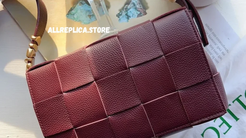 Bottega Veneta Cassette Bag In Burgundy Grained 