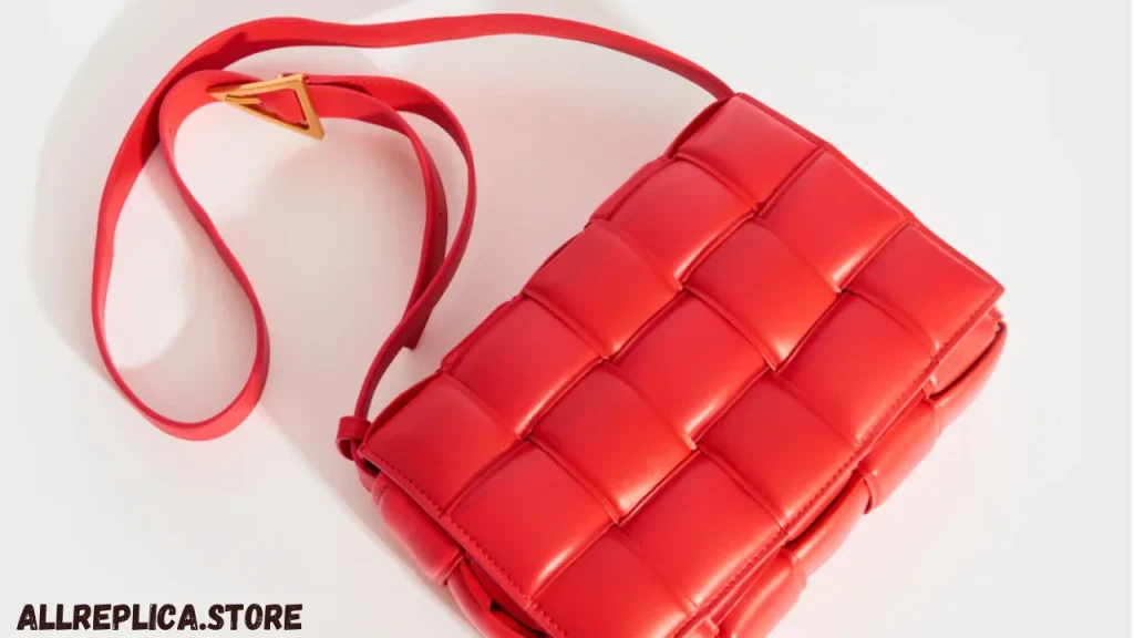 Bottega Veneta Cassette Bag In Red Wrinkled Calfskin 